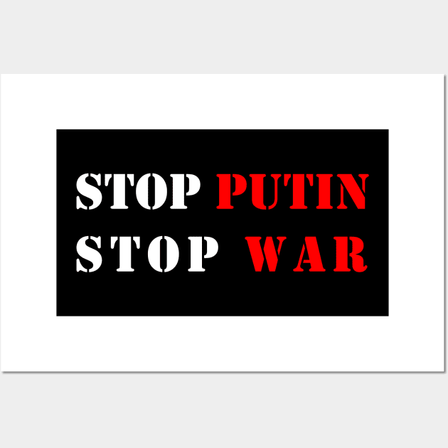 No War - Stop Putin Stop War Wall Art by StasLemon